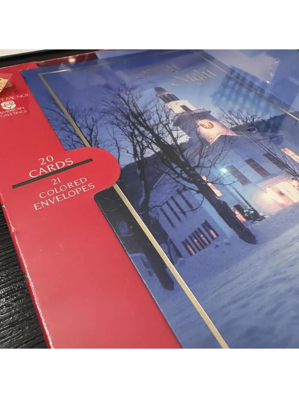 Vintage American Greetings Silent Night Christmas Cards Boxed Set 20 Cards New